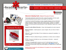 Tablet Screenshot of beadinghearts.ca